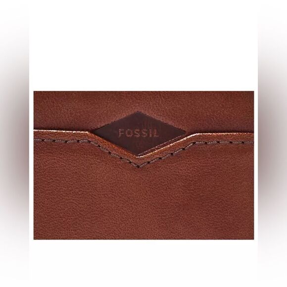 NWT- Fossil- Mykel Card Case- Medium Brown SML1808210 - Picture 3 of 11